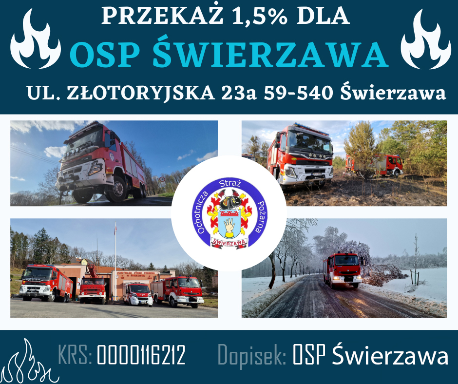 Przekaż 1,5% podatku  - OSP Swieriawa