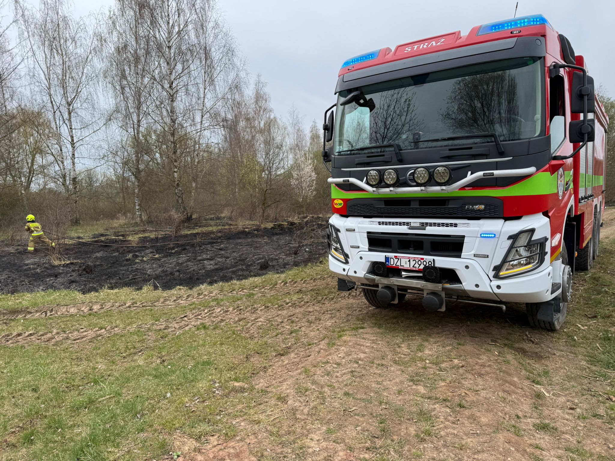 Pożar lasku  - OSP Swieriawa
