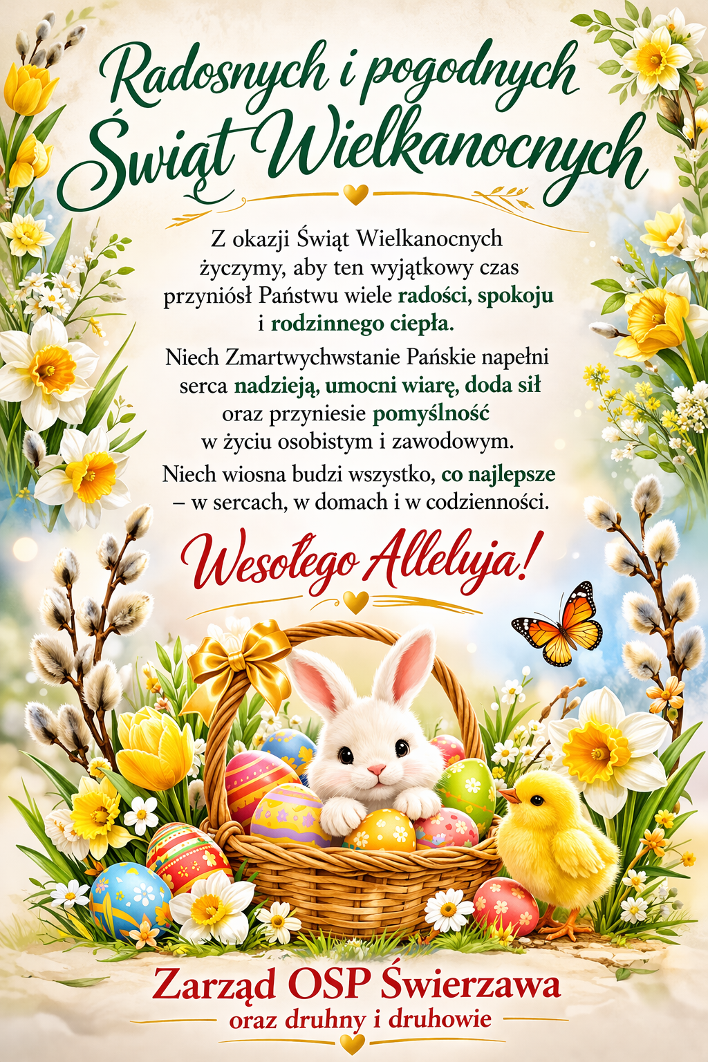 Wesołych Świąt Wielkanocnych  - OSP Swieriawa